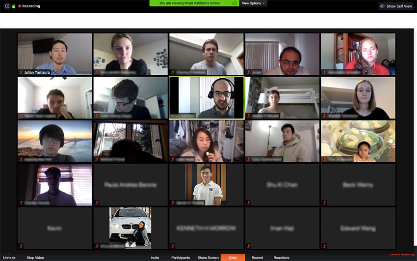 a screenshot of a Zoom meeting