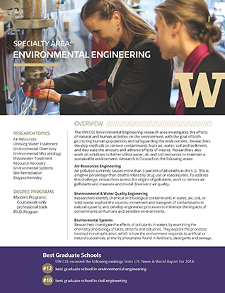 Environmental engineering flyer