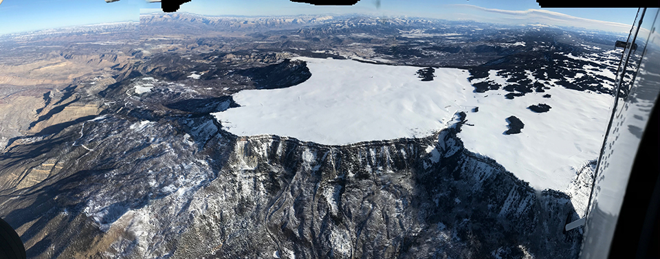 Aerial view of western Grand Mesa