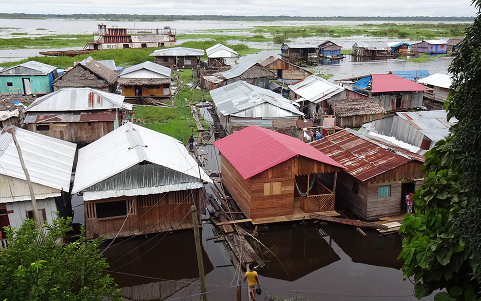 photo of floating community