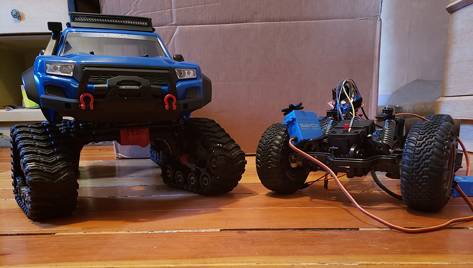 A prototype of a remote-controlled sensing vehicle