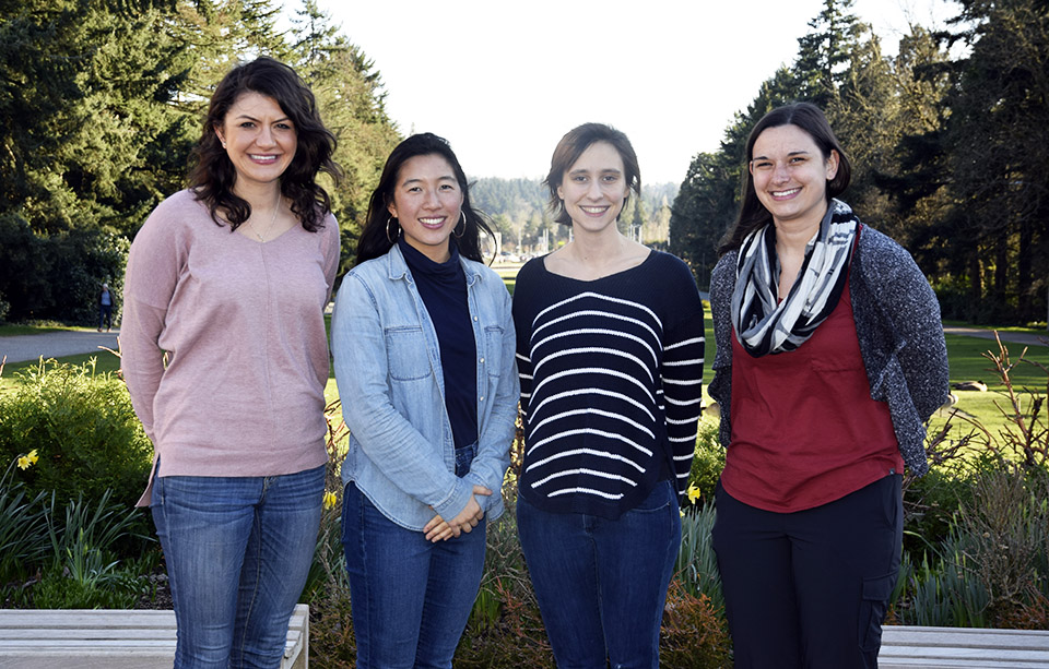 Photo of Claire Beveridge, Victoria Ly, Yasmine Farhat and Elyse Lewis