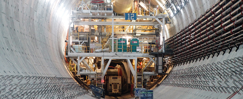 Light rail tunnel construction