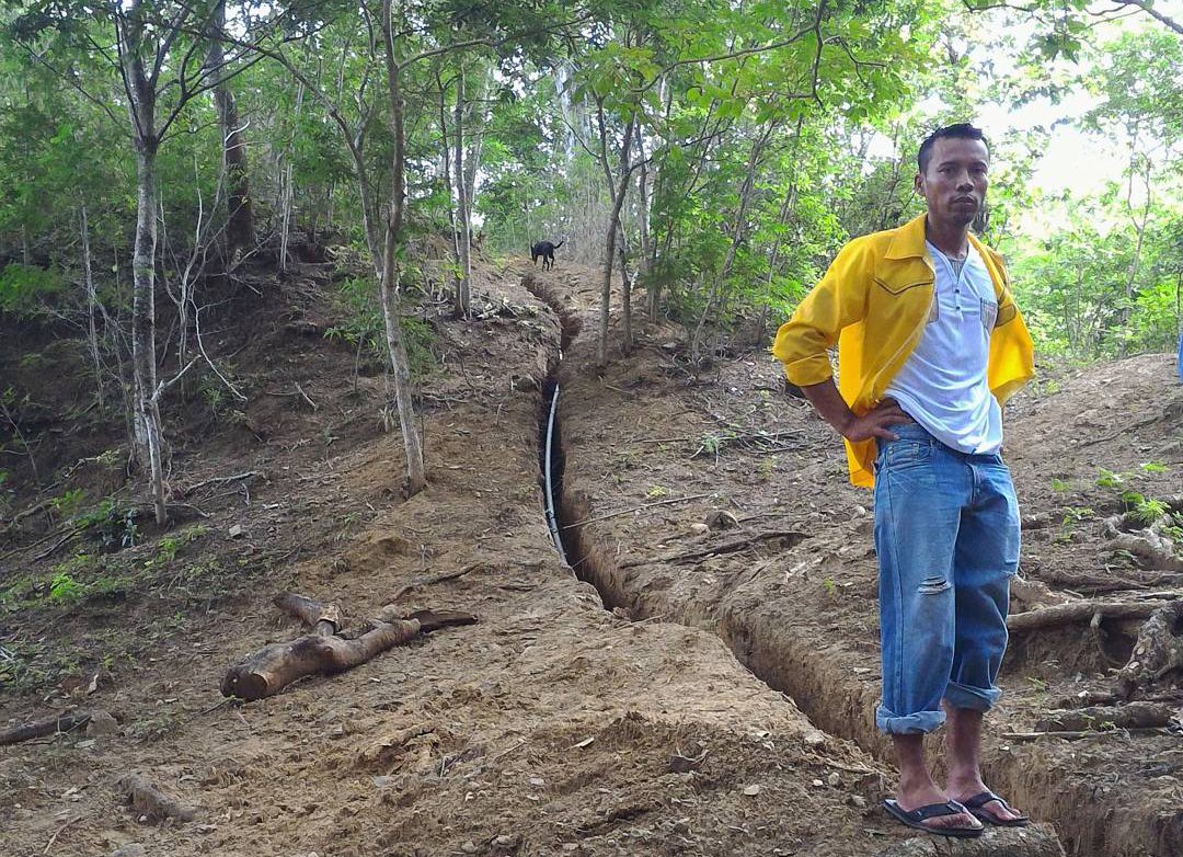 The village’s water and sanitation committee maintenance worker