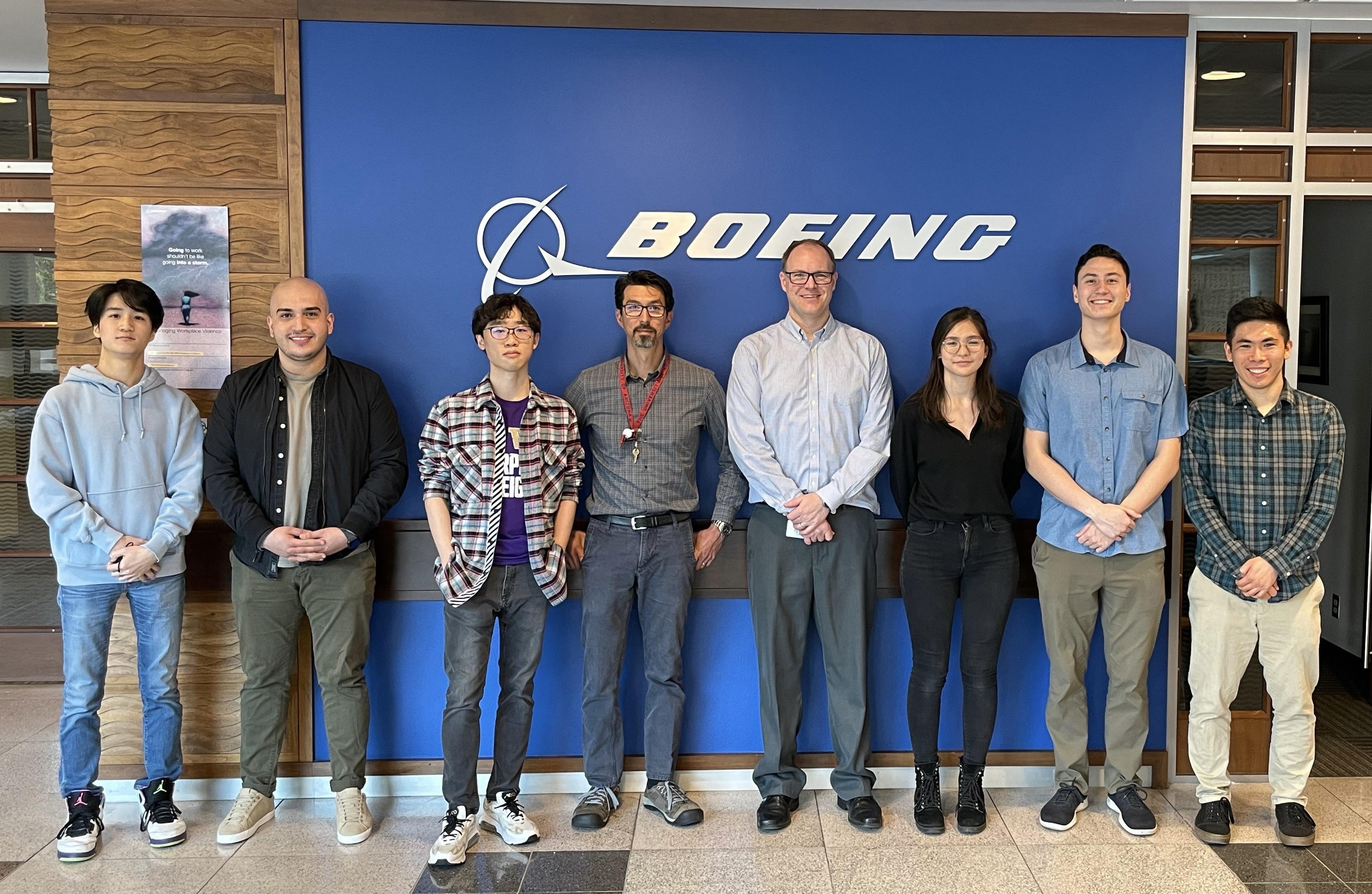 Students with Boeing mentors
