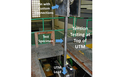 High Strength Rods undergoing tension testing