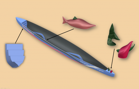 2021 Concrete Canoe Team's design