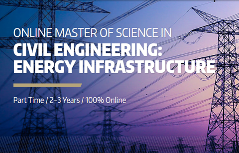online master's of science in civil engineering: Energy Infrastructure