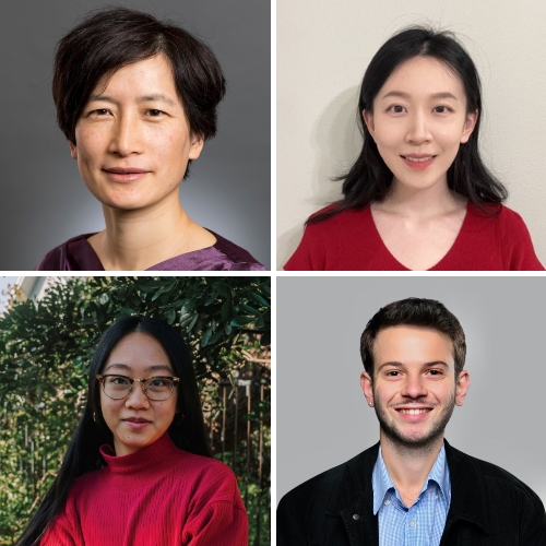 Headshots of Cynthia Chen (top left), Grace Jia (top right), Kaitlyn Ng (bottom left), and Ekin Ugurel (bottom right).