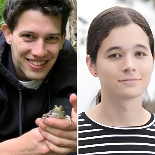 Headshots of Quinn Brencher (left) and Cassandra Henderson (right) 