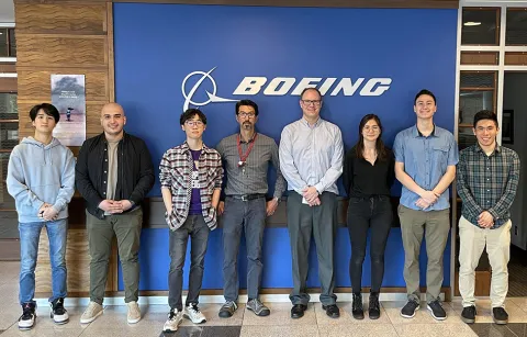 Students with Boeing mentors