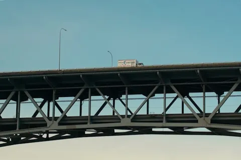 Part of the I5 Ship Canal Bridge