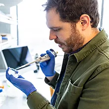 Person working in a lab